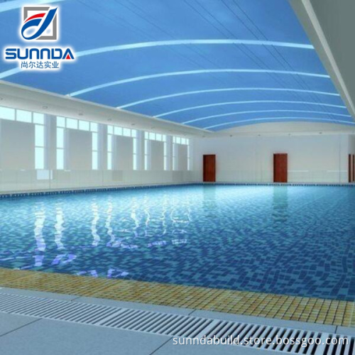 300x300mm best selling cheap verified blue glass mosaic tiles paved in swimming pool
